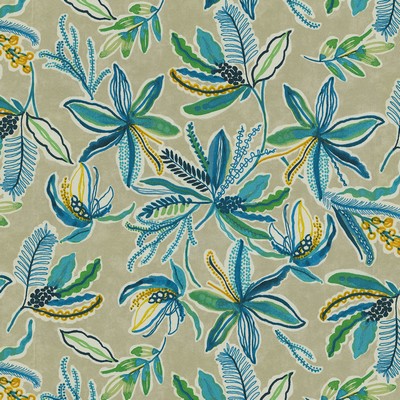 P K Lifestyles Sns Sunny Daze Azure in Spring 2021 Outdoor Tropical  Fun Print Outdoor Classic Tropical   Fabric