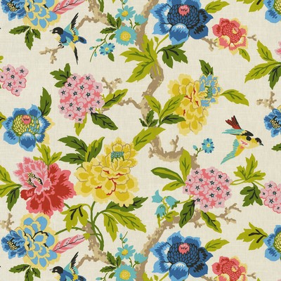 P K Lifestyles Celeste Spring Main Street 682331 Multi  Large Print Floral  Traditional Floral  Fabric