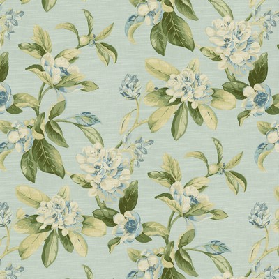 P K Lifestyles Magnolia Tree Skylight History Retold V 682382 Blue  Large Print Floral  Fabric