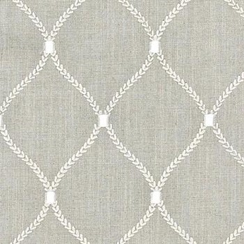 P K Lifestyles Deane Emb Flint in CWF Classics V Crewel and Embroidered  Diamond Ogee   Fabric