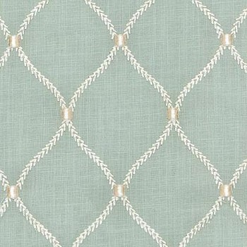 P K Lifestyles Deane Emb Shore in CWF Classics V Crewel and Embroidered  Diamond Ogee   Fabric
