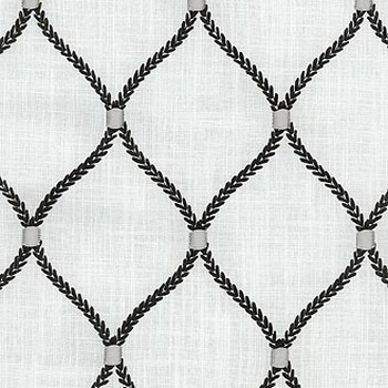 P K Lifestyles Deane Emb Zinc in CWF Classics V Crewel and Embroidered  Diamond Ogee   Fabric