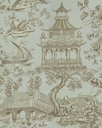 Chinoiserie Toile Cr Spa by  Casner Fabrics 
