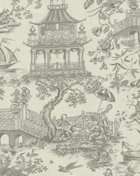 Chinoiserie Toile Cr Pewter by   