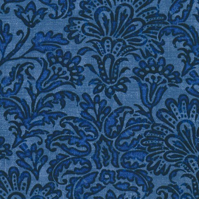 P K Lifestyles TBO Batiking Baltic in Outdoor Spring 2020 Blue  Blend Modern Contemporary Damask  Floral Outdoor  Tommy Bahama Outdoor   Fabric