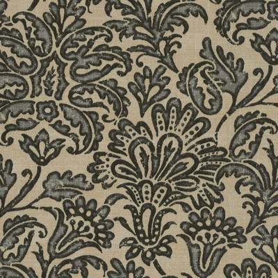 P K Lifestyles TBO Batiking Noir in Outdoor Spring 2020 Black  Blend Modern Contemporary Damask  Tommy Bahama Outdoor  Floral Outdoor   Fabric