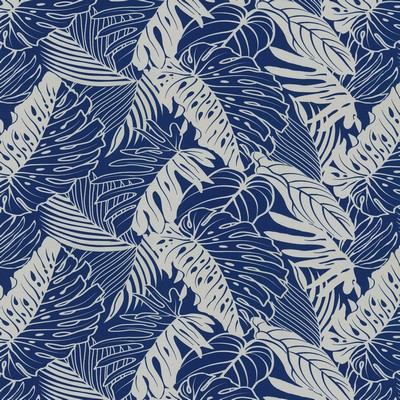 P K Lifestyles TBO Leaf Reef Sailor in Outdoor Spring 2020 Blue  Blend Tropical  Tommy Bahama Outdoor  Floral Outdoor   Fabric