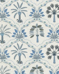 Daintree Embroidery Aegean by  Michael Jon Designs 
