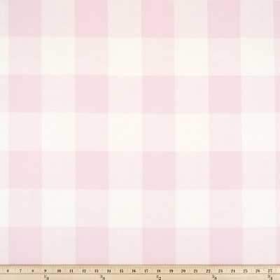 Premier Prints Anderson Bella Twill in Tropical Whimsy Pink cotton  Blend Buffalo Check   Fabric