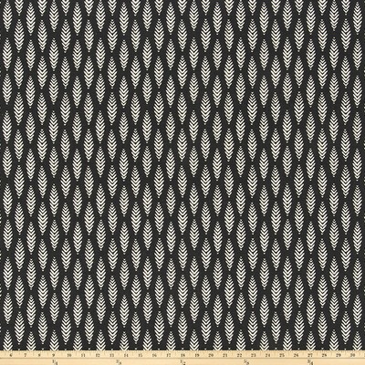 Premier Prints Ash Shadow Reed in Reed Grey Cotton  Blend Contemporary Diamond  Leaves and Trees   Fabric