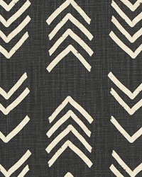 Bogolan Black Flame Slub Linen Natural by  Premier Prints 