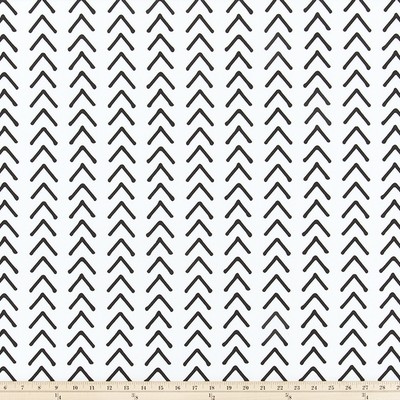 Premier Prints Boho White Black in 7 COTTON White Multipurpose 7oz  Blend Geometric  Zig Zag  Novelty Western   Fabric