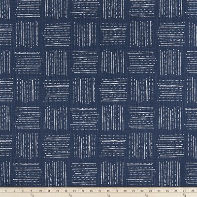 Premier Prints Brave Italian Denim Slub Canva in Costa Brava Blue cotton  Blend Squares   Fabric