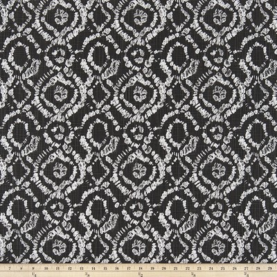 Premier Prints Braylon Ink Slub Canvas in Tropical Whimsy Black cotton  Blend Ethnic and Global   Fabric