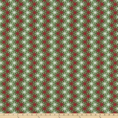 Premier Prints Cass Pine in Slub Canvas Green cotton  Blend Christmas  Miscellaneous Novelty  Fabric