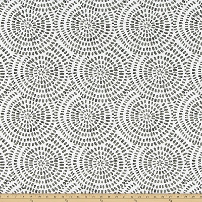 Premier Prints Cecil Raven Slub Canvas in SLUB CANVAS Black cotton  Blend Circles and Swirls Modern Floral  Fabric