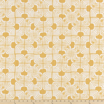 Premier Prints Chisel Brazilian Yellow in Slub Canvas Yellow cotton  Blend Groovy Retro   Fabric