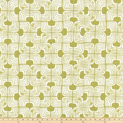 Premier Prints Chisel Pear in Slub Canvas Green cotton  Blend Geometric   Fabric