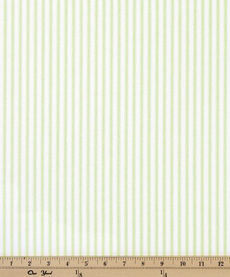Premier Prints Classic Kiwi in 2016 Additions Green 7oz  Blend Small Striped  Striped   Fabric