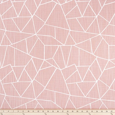 Premier Prints Cut Glass Blush Slub Canvas in Costa Brava Pink cotton  Blend Geometric   Fabric