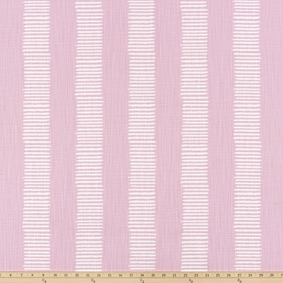 Premier Prints Dash Taffy in Slub Linen White Pink Cotton  Blend Wide Striped   Fabric