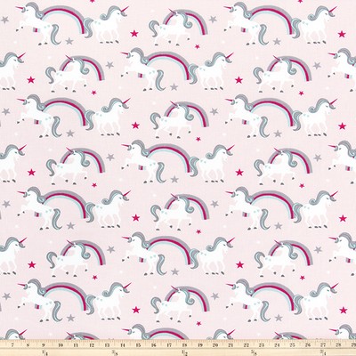 Premier Prints Fairytale English in 7 COTTON Pink Multipurpose 7oz  Blend Farm Animals  Cute Prints  Miscellaneous Novelty  Fabric