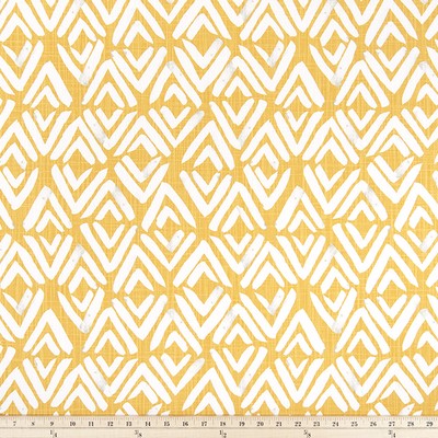 Premier Prints Fearless Brazilian Yellow Slub in Costa Brava Yellow cotton  Blend Contemporary Diamond   Fabric