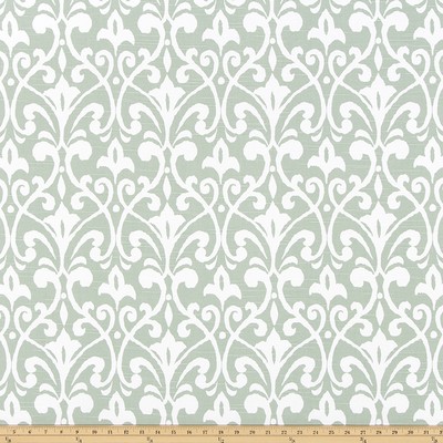 Premier Prints Field Spruce Slub in SLUB Green cotton  Blend Modern Contemporary Damask  Floral Medallion   Fabric