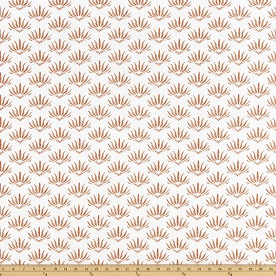 Premier Prints Florence Clay Luxe Canvas in LUXE CANVAS Orange Cotton Floral Diamond  Traditional Floral  Floral Medallion   Fabric