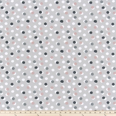 Premier Prints Free Dots French Grey in 7 COTTON Grey Multipurpose 7oz  Blend Circles and Swirls Polka Dot   Fabric