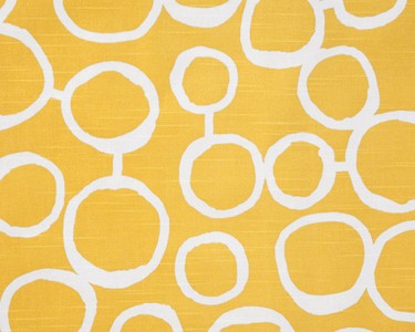Premier Prints Freehand Cornyellow Slub in 2016 Additions Yellow cotton  Blend Circles and Swirls  Fabric