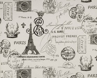 Premier Prints French Stamp Onyx Natural in 2016 Additions Black Natural  Blend Word Travel  Fabric