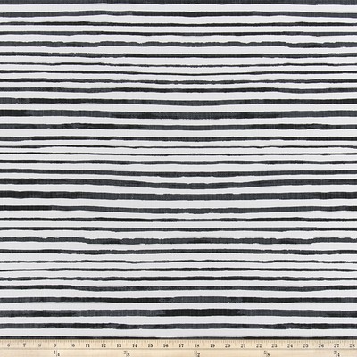 Premier Prints Horizon Shadow Luxe Linen in LUXE LINEN WHITE Grey Multipurpose Cotton  Blend Horizontal Striped   Fabric