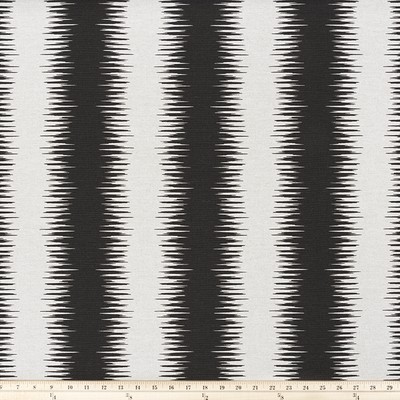 Premier Prints Jiri Ink Flax in FLAX Black Multipurpose 11oz  Blend Wavy Striped   Fabric