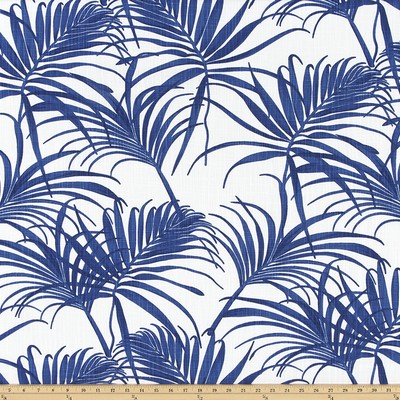 Premier Prints Karoo Commodore Blue Slub Canv in SLUB CANVAS Blue cotton  Blend Tropical  Classic Tropical   Fabric