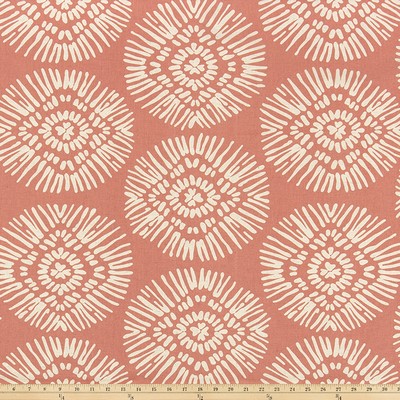 Premier Prints Medallion Villa Reed in Reed Orange Cotton  Blend Ethnic and Global   Fabric