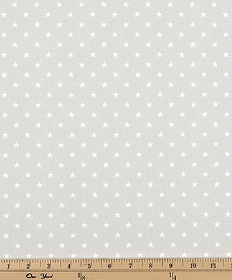 Premier Prints Mini Star French Grey Twill in 2016 Additions Grey cotton  Blend Stars and Stripes   Fabric