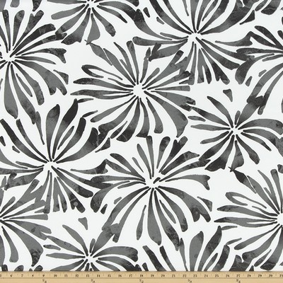 Premier Prints ODT Aria Matte in Polyester Black polyester  Blend Abstract  Abstract Floral  Fun Print Outdoor  Fabric