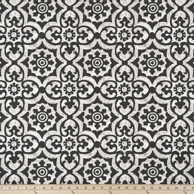 Premier Prints ODT Athens Matte Polyester in PP Black polyester  Blend Ethnic and Global   Fabric