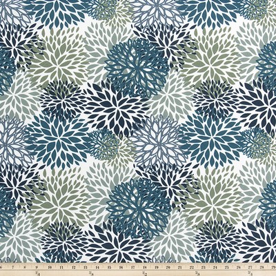 Premier Prints Odt Blooms Oxford in POLYESTER Blue polyester  Blend Fun Print Outdoor Floral Outdoor   Fabric