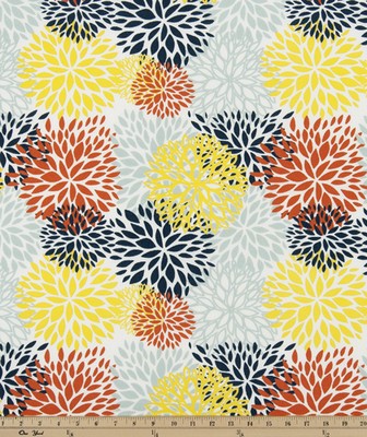 Premier Prints Outdoor Blooms Perla in 2016 Additions Multi polyester  Blend Modern Floral Outdoor Textures and Patterns  Fabric
