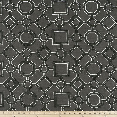 Premier Prints ODT Brazil Matte Luxe Polyeste in Boho Chic Black Polyester Squares  Lattice and Fretwork   Fabric ODT Brazil Matte Luxe Poly