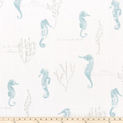 Premier Prints Ocean Love Blue Haze Slub Canv in SLUBCANVAS Blue Multipurpose cotton  Blend Marine Life  Beach  Fabric