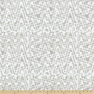 Premier Prints Oliver Stormy Luxe Canvas in Luxe Canvas Grey Cotton  Blend Zig Zag   Fabric