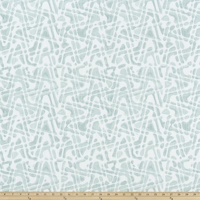 Premier Prints Oliver Water Luxe Canvas in Luxe Canvas Blue Cotton  Blend Zig Zag   Fabric