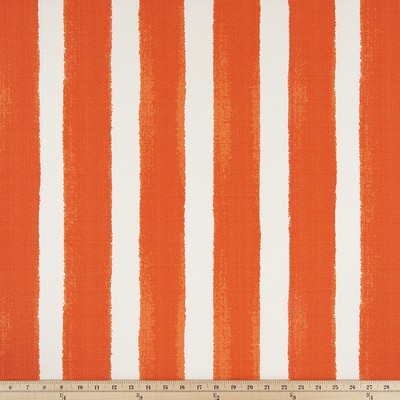 Premier Prints ODT Nico Marmalade Luxe Polyes in Boardwalk Outdoor Orange Polyester Wide Striped   Fabric ODT Nico Marmalade Luxe Polyester