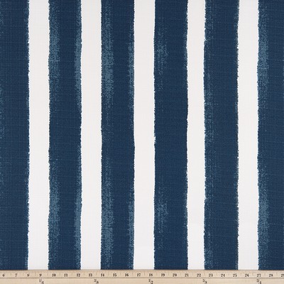 Premier Prints ODT Nico Zaffre Luxe Polyester in Boardwalk Outdoor Blue Polyester Wide Striped   Fabric