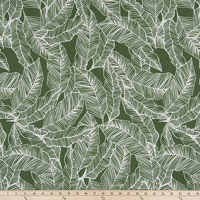 Premier Prints ODT Pacific Herb Polyester in PP Green polyester  Blend Tropical  Floral Outdoor   Fabric