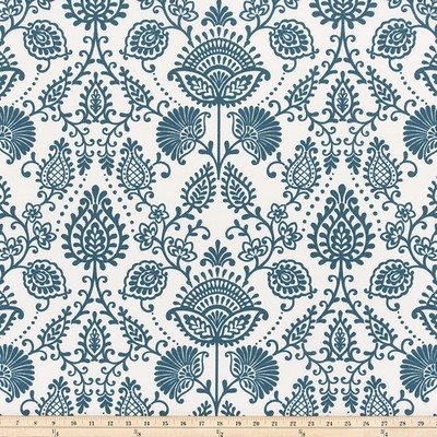 Premier Prints Odt Silas Deep River in POLYESTER Blue polyester  Blend Fun Print Outdoor  Fabric