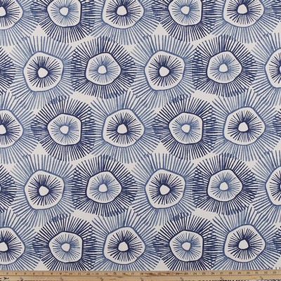 Premier Prints Pelican Island Vista Luxe Line in Luxury Resort Blue Cotton  Blend Modern Floral  Fabric